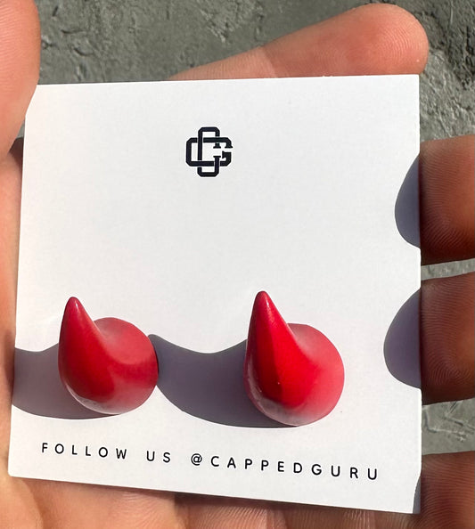 Candy Red Horn Pins